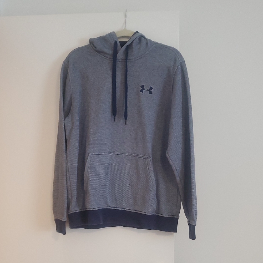 Under Armour Gray Sweatshirt with Hood and Relaxed Fit